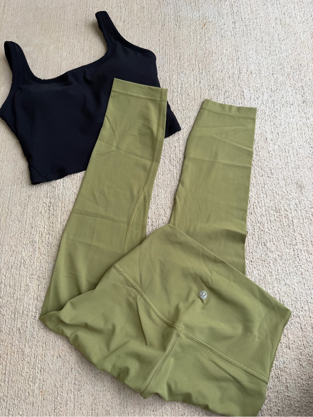 lululemon athletica Olive Green High-Rise Leggings
